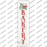 Mrs Claus Bakery White Novelty Narrow Sticker Decal