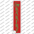 Mrs Claus Bakery Red Novelty Narrow Sticker Decal