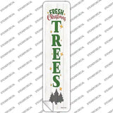 Fresh Christmas Trees White Novelty Narrow Sticker Decal