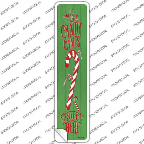 Candy CaSold Here Green Novelty Narrow Sticker Decal