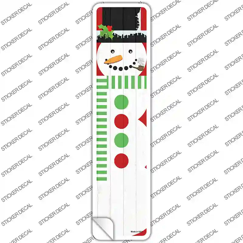 Snowman Novelty Narrow Sticker Decal