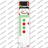 Snowman Novelty Narrow Sticker Decal