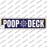 Poop Deck Novelty Narrow Sticker Decal