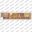 Love Never Been Hurt Novelty Narrow Sticker Decal