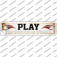 Play No Winners Baseball Novelty Narrow Sticker Decal