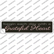 Grateful Heart Novelty Narrow Sticker Decal