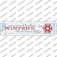 Winters Butterfly Novelty Narrow Sticker Decal