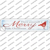 Merry Little Christmas Novelty Narrow Sticker Decal
