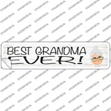 Best Grandma Ever Novelty Narrow Sticker Decal
