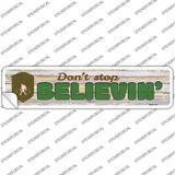 Believin Bigfoot Novelty Narrow Sticker Decal