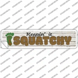 Squatchy Novelty Narrow Sticker Decal