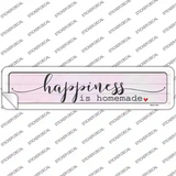 Happiness Homemade Novelty Narrow Sticker Decal