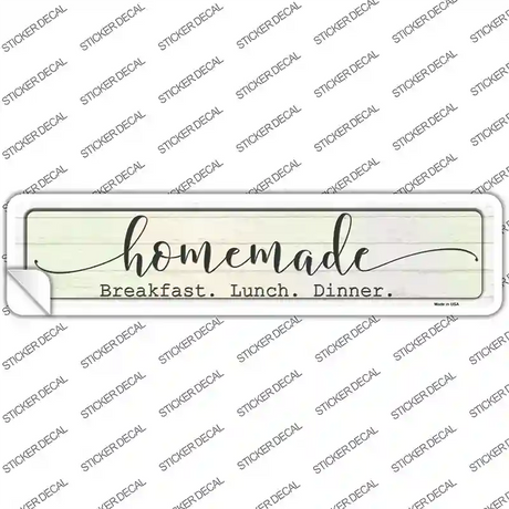 Homemade Food Novelty Narrow Sticker Decal