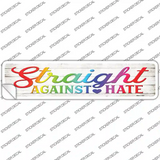 Straight Against Hate Novelty Narrow Sticker Decal