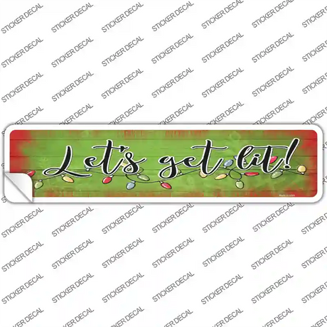 Getting Lit Green Novelty Narrow Sticker Decal