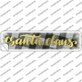 Santa Claus White Novelty Narrow Sticker Decal