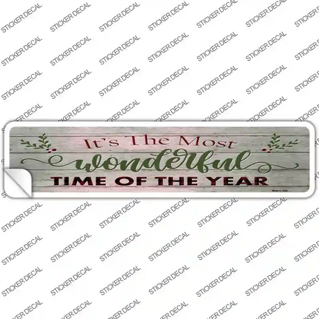 Wonderful Time of the Year Novelty Narrow Sticker Decal