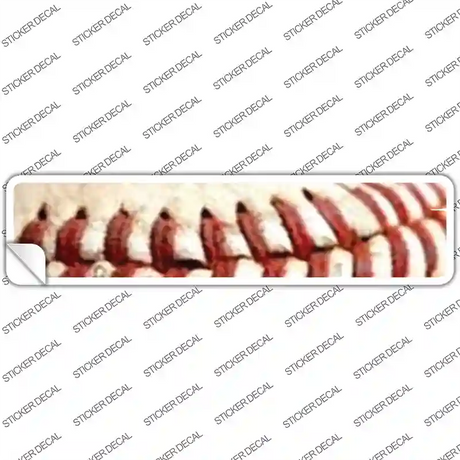 Baseball Threads Novelty Narrow Sticker Decal