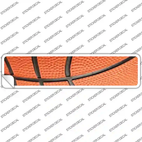 Basketball Closeup Novelty Narrow Sticker Decal