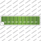 Football Field Novelty Narrow Sticker Decal