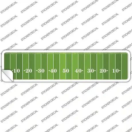 Football Field Novelty Narrow Sticker Decal