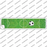 Soccer Field Novelty Narrow Sticker Decal