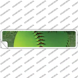 Softball Threads Novelty Narrow Sticker Decal