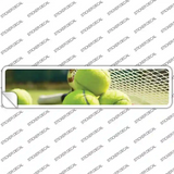 Tennis with Racket Novelty Narrow Sticker Decal