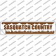 Sasquatch Country Novelty Narrow Sticker Decal
