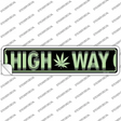 High Way Novelty Narrow Sticker Decal