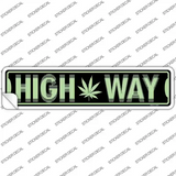 High Way Novelty Narrow Sticker Decal