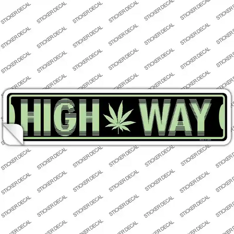 High Way Novelty Narrow Sticker Decal