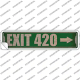 Exit 420 Right Novelty Narrow Sticker Decal