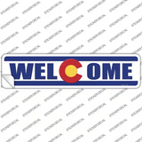 Welcome Colorado Novelty Narrow Sticker Decal