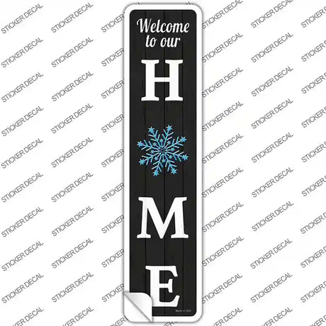 Home Snowflake Novelty Narrow Sticker Decal