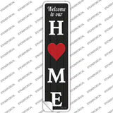 Home Heart Novelty Narrow Sticker Decal