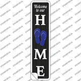 Home Flip Flops Novelty Narrow Sticker Decal