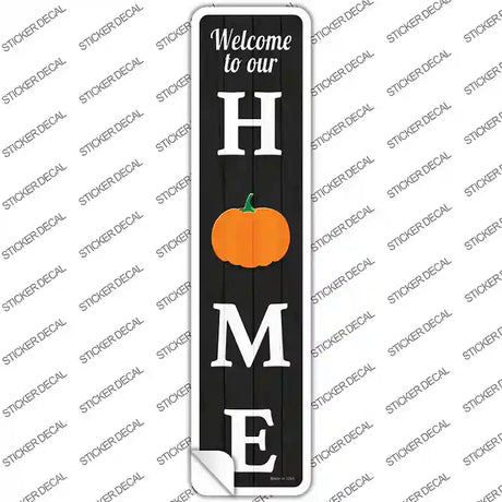 Home Pumpkin Novelty Narrow Sticker Decal