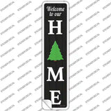 Home Christmas Tree Novelty Narrow Sticker Decal