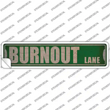 Burnout Lane Novelty Narrow Sticker Decal