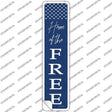 Home of the Free Novelty Narrow Sticker Decal