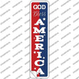 God Bless America Red and Blue Novelty Narrow Sticker Decal