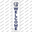 Welcome with Dog Novelty Narrow Sticker Decal