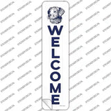 Welcome with Dog Novelty Narrow Sticker Decal
