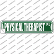 Physical Therapist Pl Novelty Narrow Sticker Decal
