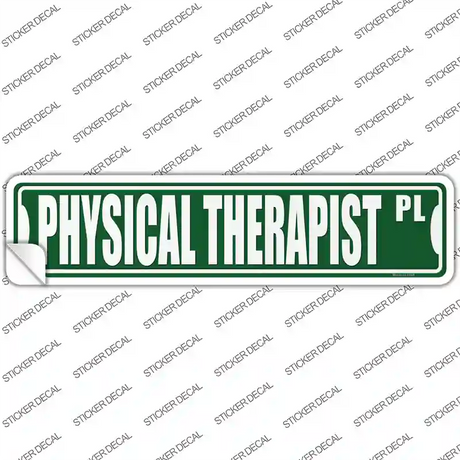 Physical Therapist Pl Novelty Narrow Sticker Decal
