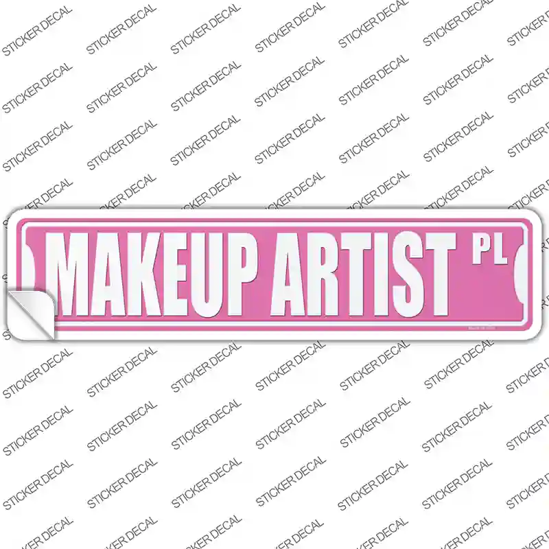 Makeup Artist Pl Novelty Narrow Sticker Decal
