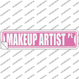 Makeup Artist Pl Novelty Narrow Sticker Decal