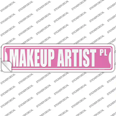 Makeup Artist Pl Novelty Narrow Sticker Decal