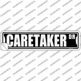 Caretaker Dr Novelty Narrow Sticker Decal
